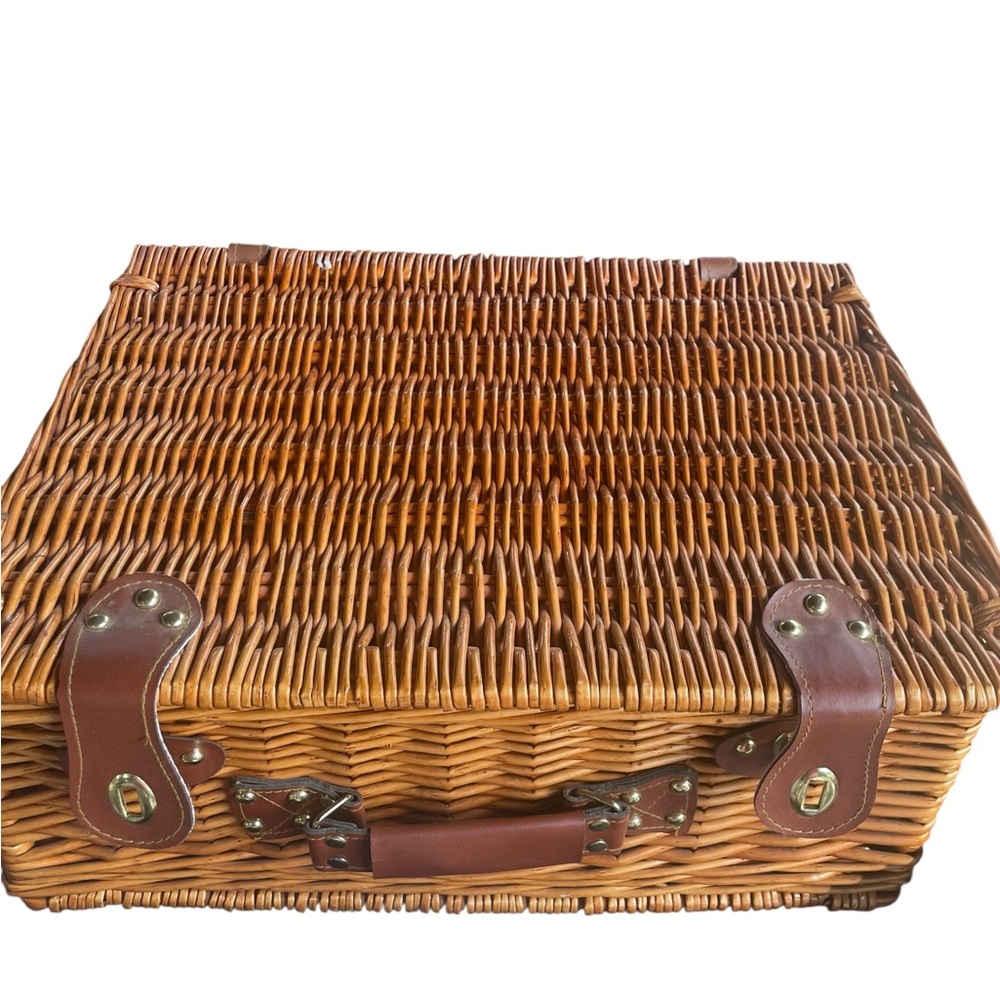 Brown Wicker Handbag